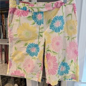 Lilly Pulitzer Women's Floral Shorts - Pink, Blue, Yellow